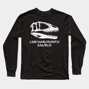 Carcharodontosaurus Fossil Skull Long Sleeve T-Shirt